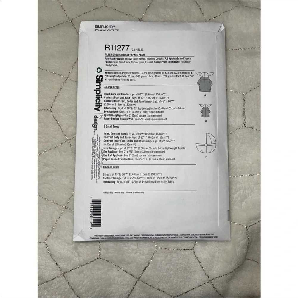 SIMPLICITY STAR WARS THE MANDALORIAN R112277 - Picture 2 of 2